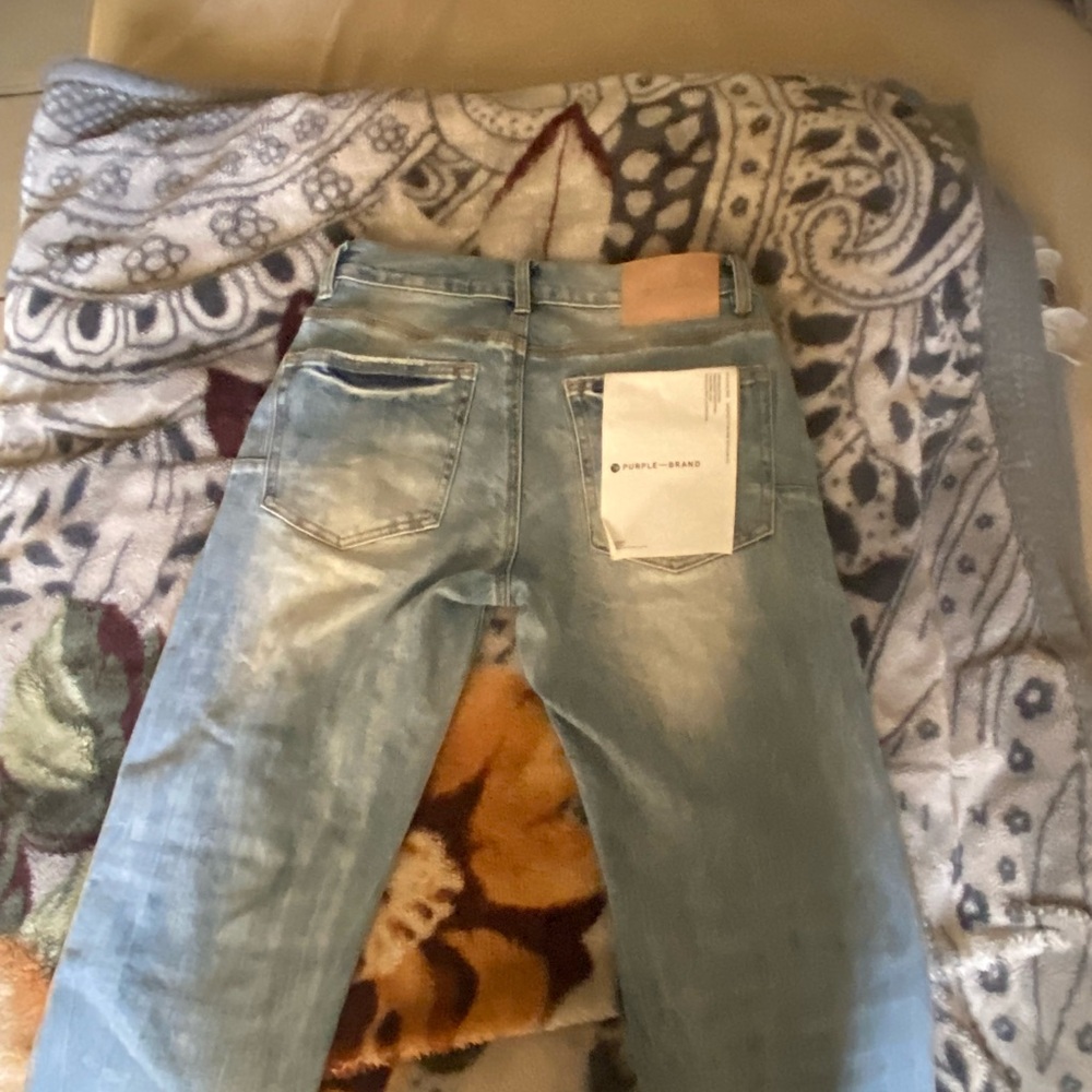 Men's Blue Denim Chinos